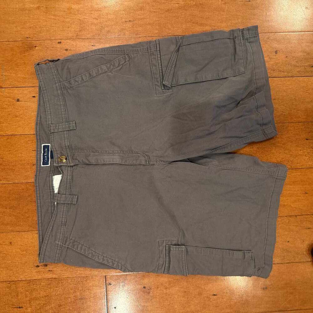 Club Room Men's Cargo Shorts Size 36W Gray